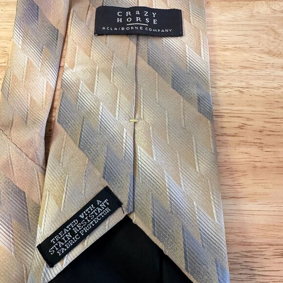 Crazy Horse Mens Silk Tie Treated With Stain Resistant Protector - Picture 6 of 8